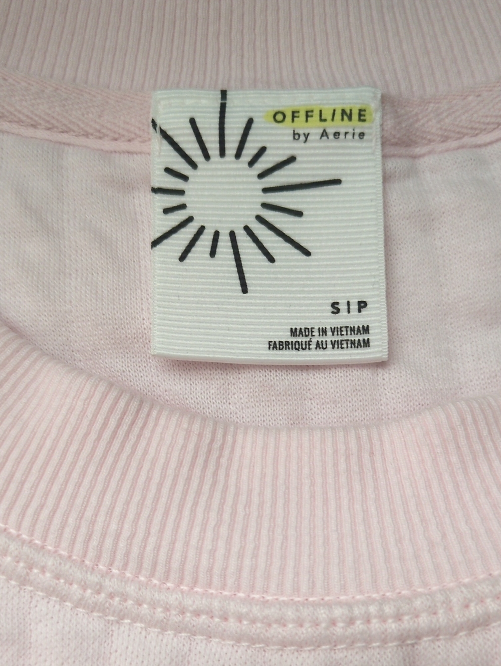 Offline By Aerie Coffee Run Crewneck In Pink Petal Size S - Picture 7 of 8